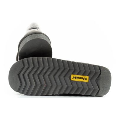 9. D.Franklin Damen Winter Schneestiefel, modisches Fellfutter, grau