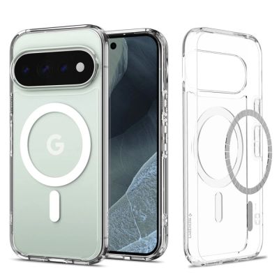 Spigen Ultra Hybrid Mag MagSafe Hülle für Google Pixel 11 Pro – Transparent und Weiß