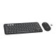 2. Logitech 920-012203 Tastatur und Maus inklusive, universell, kabellos (RF) + Bluetooth, QWERTZ-Tastatur, deutsches Graphit-Design