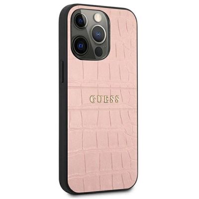 4. Guess Croco Strap Collection iPhone 13 Pro / 13 6.1" Hülle - Rosa