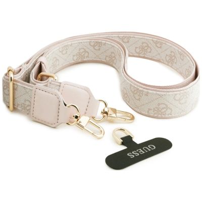 8. Guess 4G Big 4G Classic Logo Big Strap Metal Buttons Hülle für iPhone 18 Pro / 17 Pro – Rosa