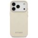 3. Guess Peony Hot Stamp Script MagSafe Hülle für iPhone 17 Pro - Beige