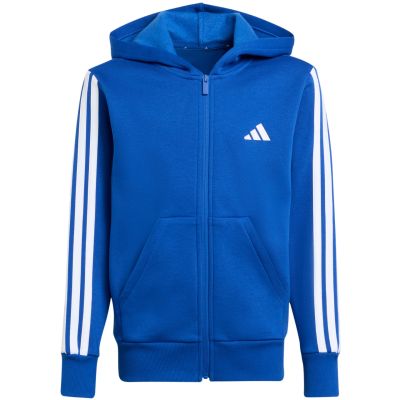 8. adidas Essentials Full-Zip Hoodie für Kinder Blau JY4977