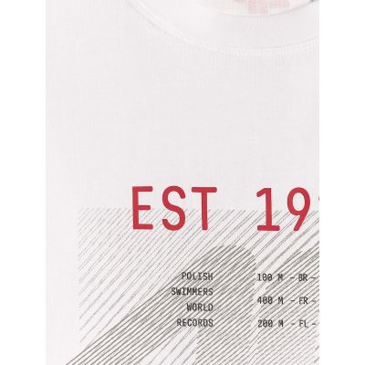 7. Herren-T-Shirt mit Aufdruck, regulär, Größe 4F 4FRSS26TTSHM4039-10S