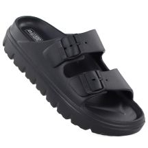 Schwarze Damen-Schwimm-Flip-Flops Big Star TT274A051 mit Schnallen