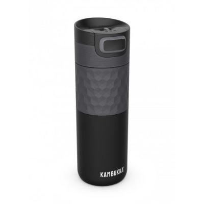 Kambukka Etna Grip Thermobecher 500ml, Schwarzer Stahl