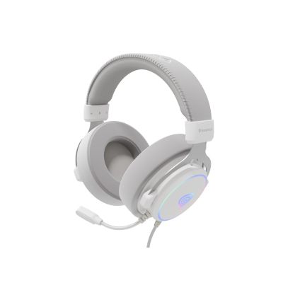 9. GENESIS Neon 764 Kabelgebundenes Gaming-Headset mit Kopfbügel, USB Typ-A, Weiß