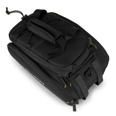 6. Wozinsky große Fahrradgepäckträgertasche 35l + Regenschutz schwarz (WBB19BK)