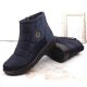 5. News W EVE437B marineblaue Schneestiefel mit Keilabsatz