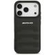 3. Mercedes AMG Lederhülle mit geprägtem Logo für iPhone 18 Pro / 17 Pro – Schwarz
