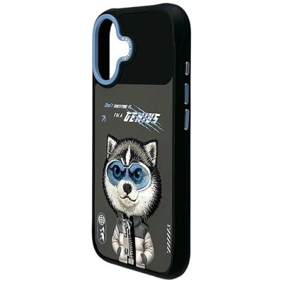 5. Nimmy Cool&Cute 2.0 Wolf Hülle für iPhone 17 - Schwarz