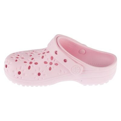 2. Crocs Classic Floral Cut Out Clog Kids 210943-6ZW Rosa 28/29