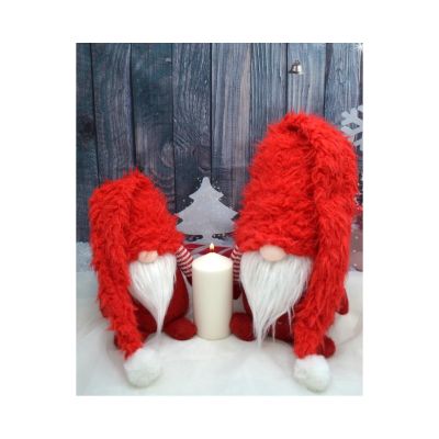 11. Gartenzwerg mit Pelzmütze, 64,5 cm