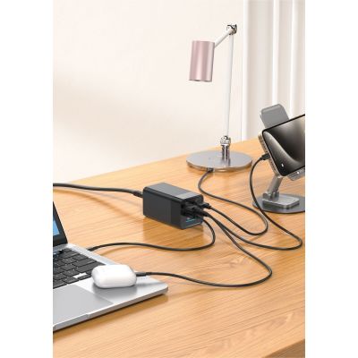 5. eSTUFF ES635200 Handy-Ladegerät Laptop Schwarz AC Schnellladung Intern