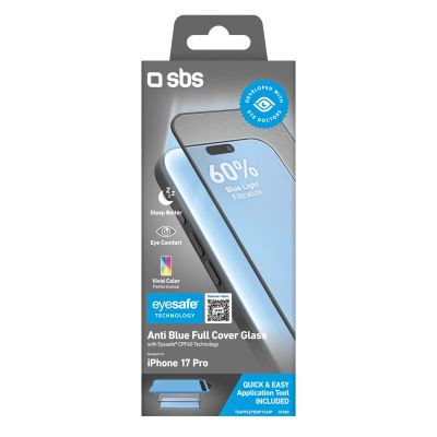 2. SBS Eyesafe Schutzglas für iPhone 17 Pro mit Applikator