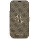 3. Guess Book 4G Metall-Logo-Hülle für iPhone 18 Pro Max / 17 Pro Max – Braun