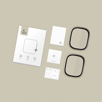 5. Tech-Protect 2er-Pack Schutzglas für Apple Watch Ultra 49 mm – Silber und Schwarz