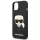 6. Karl Lagerfeld Silikon Karl's Head MagSafe Hülle für iPhone 14 Plus – Schwarz