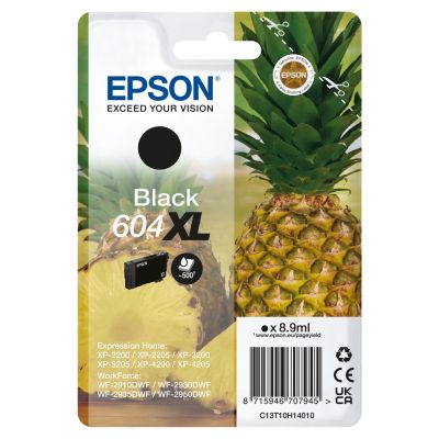 Epson 604XL Tintenpatrone, 1 Stück, Original, hohe (XL) Reichweite, Schwarz