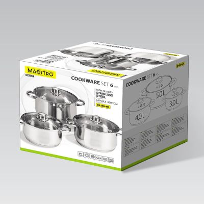 3. MR-2020-6XL MAESTRO 6-teiliges Topfset