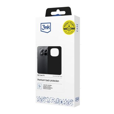 8. 3mk Matt Case Pro für Redmi Note 15 Pro – mattes Schwarz