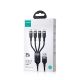 5. Joyroom Multi-Use Series S-A18 4in1 USB-A - USB-C / USB-C / Lightning / Micro-USB-Kabel 1,2 m - Schwarz