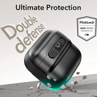 7. ESR Pulse Halolock Magsafe Hülle für AirPods 4 – Schwarz