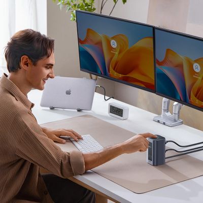 8. Baseus Nomos NU1 Air Spacemate 12-in-1 Dockingstation – Grau