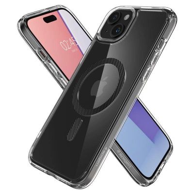 11. Spigen Ultra Hybrid MagSafe Hülle für iPhone 15 Plus – Carbon