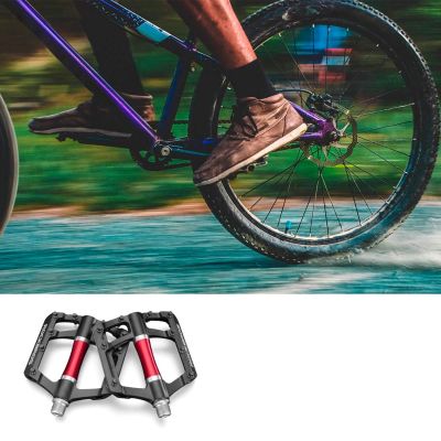 7. Rockbros 2020-12CBK Plattform-Fahrradpedale aus Aluminium – Schwarz