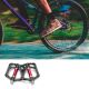 7. Rockbros 2020-12CBK Plattform-Fahrradpedale aus Aluminium – Schwarz
