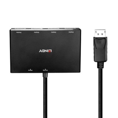 3. Lindy 38431 DisplayPort Hubs und Konzentratoren Schwarz