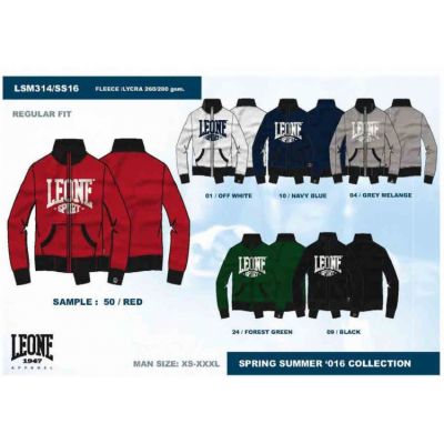 6. Herren Sweatshirt LEONE LSM314/S16 marineblau "M"