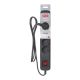 4. Activejet Überspannungsschutzsteckdose mit 5-poligem/1,5-poligem Stecker (10 A; 2300 W), 1,5 m, schwarz