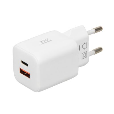 3. IBOX Universal-Ladegerät C-42 GAN PD33W USB A+C Weiß