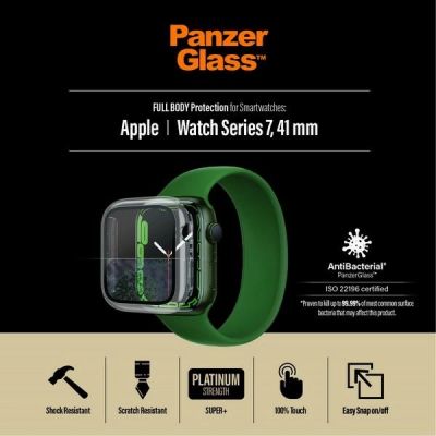 8. PanzerGlass Ganzkörpergehäuse für Apple Watch 7 41 mm – transparent