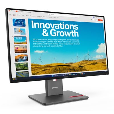 3. Lenovo ThinkVision P24QD-40 23,8" QHD 120 Hz 300 Nits AG USB HDMI DP Eclipse Black