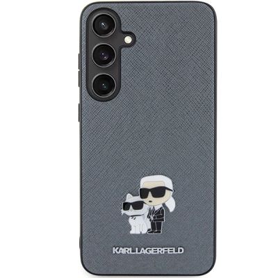 3. Karl Lagerfeld KLHCS24SPSAKCMPG S24 S921 Hardcase grau/grau Saffiano Karl & Choupette Metallnadel