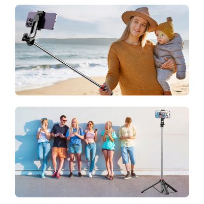 17. Selfie-Stick WC1Y3S Teleskopstativ 1,3 m mit Telefonhalter – Schwarz