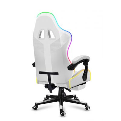 8. Huzaro Force 4.7 RGB Weißer Gaming-Stuhl