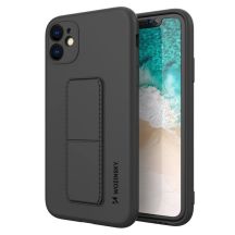 Wozinsky Kickstand Case Silikonhülle mit Ständer iPhone 12 Pro schwarz