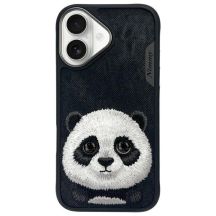Nimmy Big Eyed Pet 2.0 Panda Hülle für iPhone 16 - Schwarz