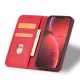 4. Magnet Fancy Case Hülle für iPhone 14 Plus Flip Cover Wallet Ständer rot