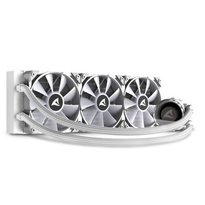 10. Sharkoon S90 All-in-One-Flüssigkeitskühler für Prozessoren, 12 cm, Weiß, 1 Stück