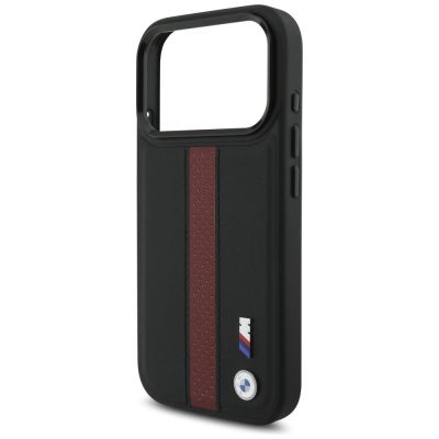 6. BMW M Perforated Stripe Logo MagSafe Case für iPhone 17 Pro – Rot