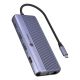 ICY BOX IB-DK4062-CPD Kabelgebundener USB 3.2 Gen 1 (3.1 Gen 1) Typ-C Anthrazit