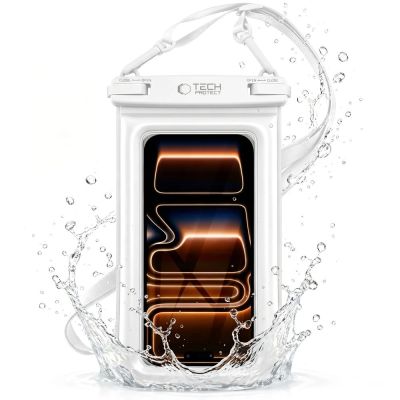 3. Tech-Protect UWC7 6,9" wasserdichte Hülle - Weiß