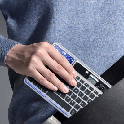 11. Dux Ducis Keyboard (CK Series) Kabellose Tastatur für Laptop/Tablet/Telefon – Transparent