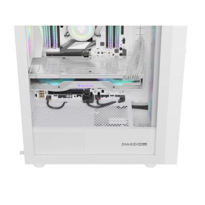 24. GENESIS DIAXID 605 ARGB MIDI-TOWER-GEHÄUSE MIT FENSTER, USB-C, WEISS