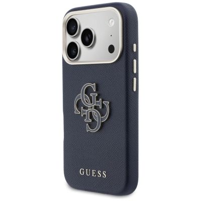 2. Guess FW Resin Logo Hülle für iPhone 17 Pro - Blau